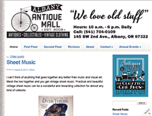 Tablet Screenshot of albanyantiquemall.com